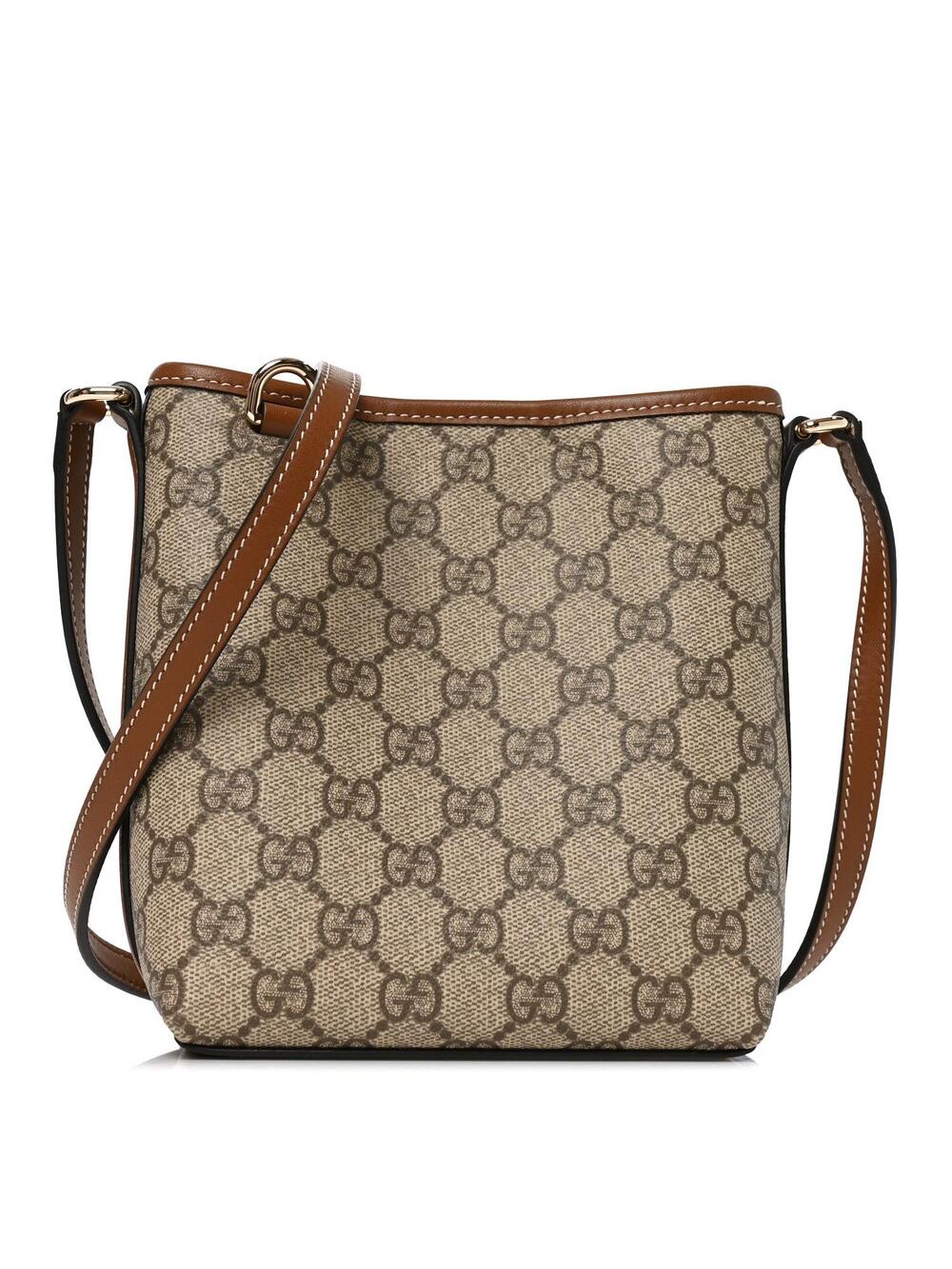 Gucci Gg Supreme Emblem Nano Bucket Bag #352829G10B